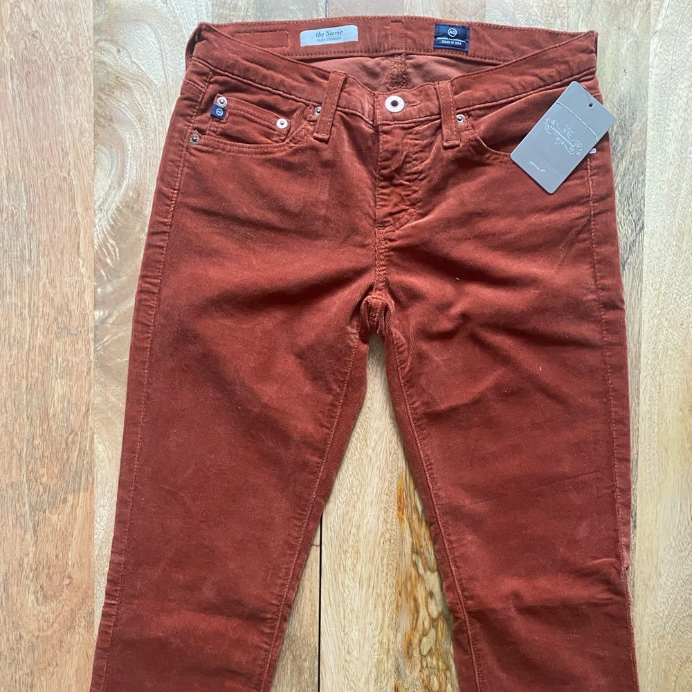 AG Adriando Golschmied Corduroy Pants Burnt Orange